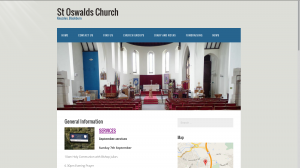 St Oswalds Church website - ongoinf project