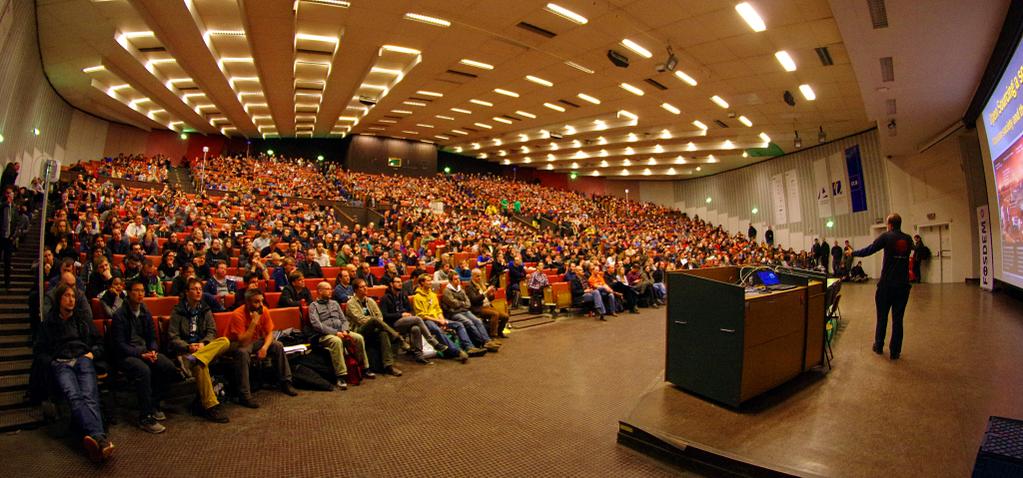 The Closing Keynote of Fosdem, gives you some idea of the scale of this event!